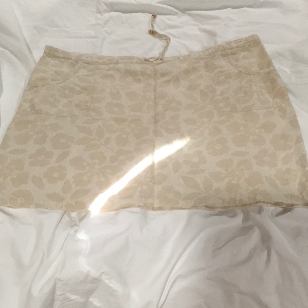 Plus size linen blend skirt!